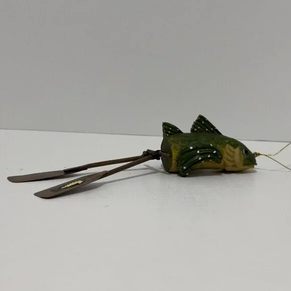 Vintage Fish With Oars Christmas Ornament - Picture 6 of 11